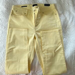 Talbots, size 6, butter yellow jeans